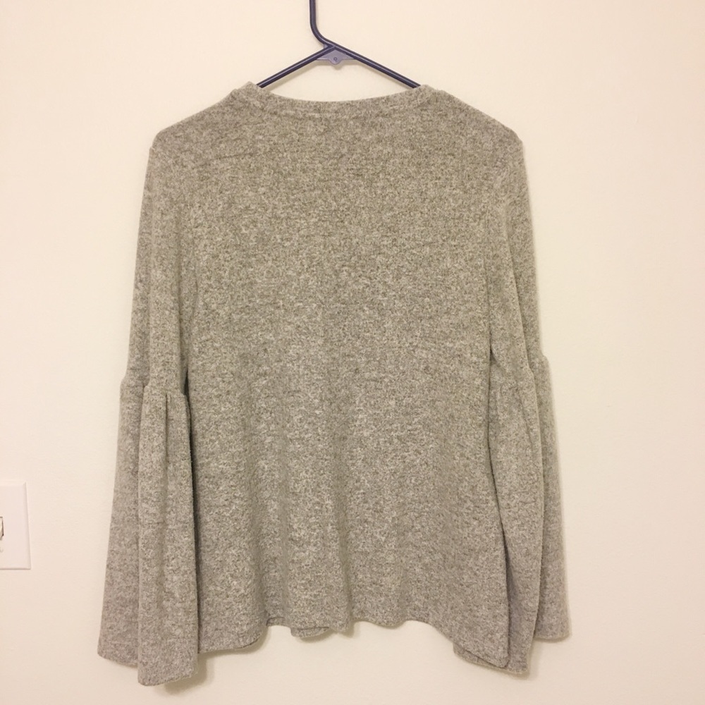 Zara Soft Touch Bell Sleeve Sweater S - Picture 5 of 7